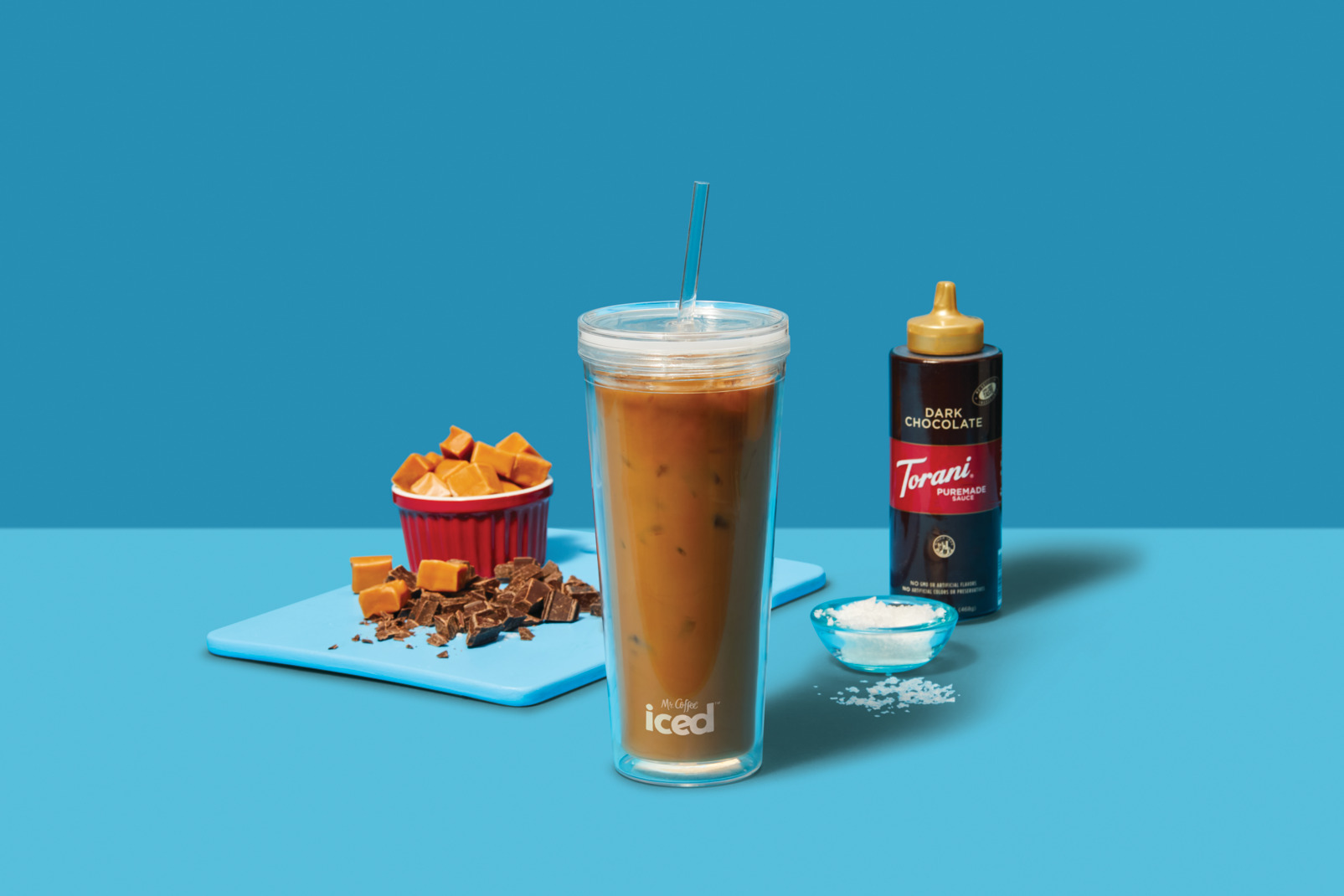 Iced Coffee Recipe with Salted Caramel